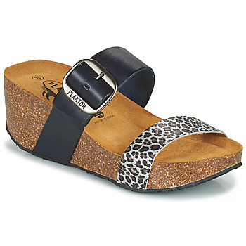 Pantofi Femei Papuci de vară Plakton SO ROCK Albastru / Leopard