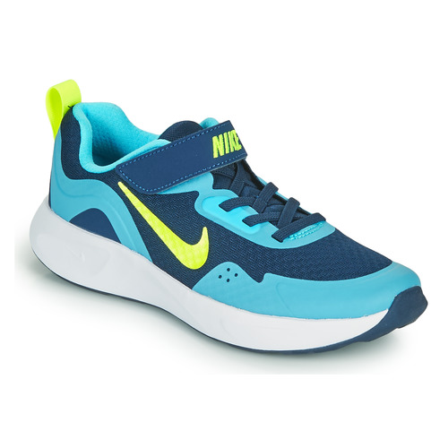 Pantofi Băieți Multisport Nike WEARALLDAY PS Albastru / Verde
