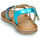 Pantofi Fete Sandale Mod'8 CALICOT Turcoaz / Auriu