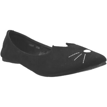 Pantofi Femei Balerin și Balerini cu curea TUK A9008L Negru