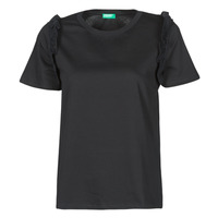 Îmbracaminte Femei Tricouri mânecă scurtă Benetton MARIELLA Negru