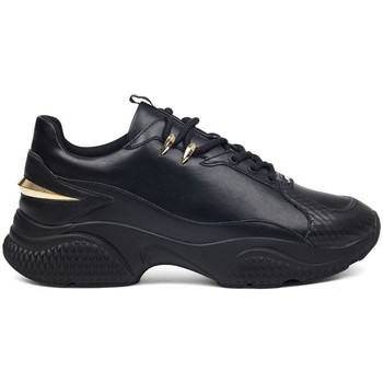 Pantofi Bărbați Sneakers Ed Hardy - Puand leather chunky runner with gold detail Negru