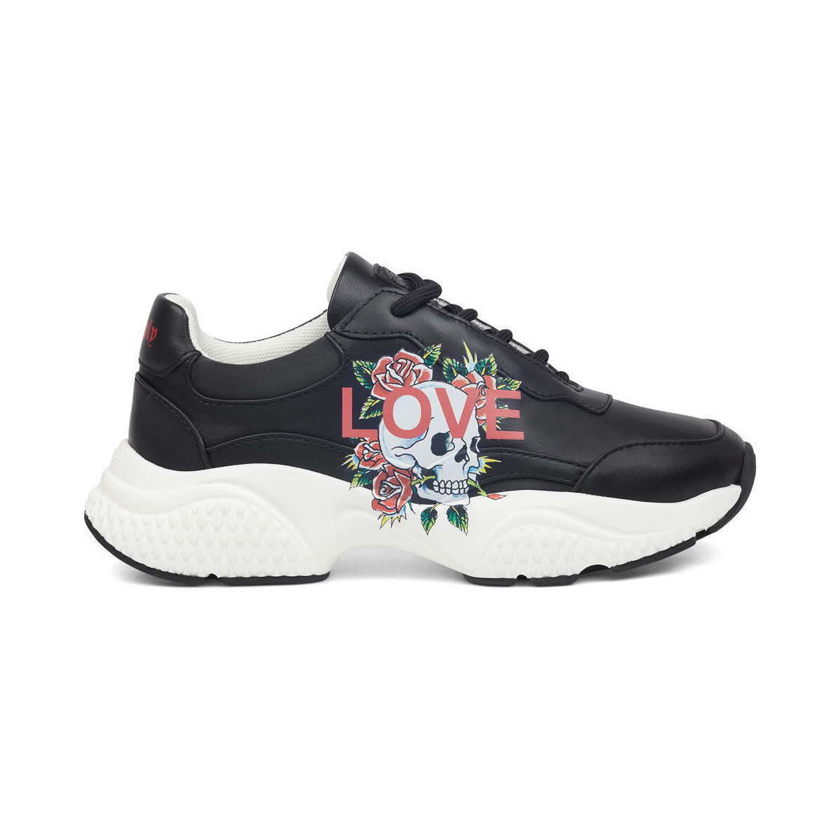 Pantofi Femei Sneakers Ed Hardy Insert runner-love black/white Negru
