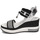 Pantofi Femei Sandale NeroGiardini CAMINO Negru / Argintiu