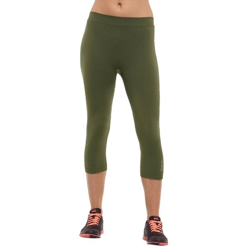 Îmbracaminte Femei Pantaloni  Reebok Sport Seamless Capri verde