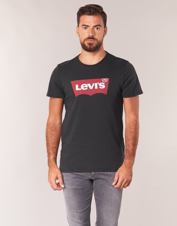 Îmbracaminte Bărbați Tricouri cu mânecă lungă  Levi's GRAPHIC SET-IN Negru