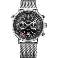 Ceasuri & Bijuterii Bărbați Ceasuri Analogice Rotary GB05235/04, Quartz, 42mm, 5ATM Argintiu