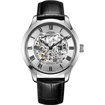 Ceasuri & Bijuterii Bărbați Ceasuri Analogice Rotary GS02940/06, Automatic, 42mm, 5ATM Argintiu