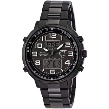 Ceasuri & Bijuterii Bărbați Cesuri Analogic- digital Ett Eco Tech Time EGS-11390-25M, Quartz, 48mm, 10ATM Negru