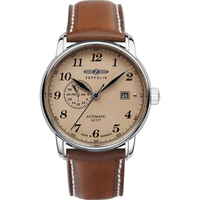Ceasuri & Bijuterii Bărbați Ceasuri Analogice Zeppelin 8668-5, Automatic, 41mm, 5ATM Argintiu