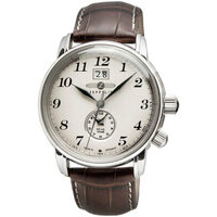 Ceasuri & Bijuterii Bărbați Ceasuri Analogice Zeppelin 7644-5, Quartz, 42mm, 5ATM Argintiu