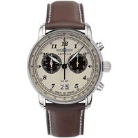 Ceasuri & Bijuterii Bărbați Ceasuri Analogice Zeppelin 8684-5, Quartz, 41mm, 5ATM Argintiu