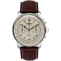 Ceasuri & Bijuterii Bărbați Ceasuri Analogice Zeppelin 7614-5, Quartz, 43mm, 5ATM Argintiu