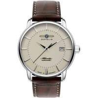 Ceasuri & Bijuterii Bărbați Ceasuri Analogice Zeppelin 8452-5, Automatic, 41mm, 5ATM Argintiu