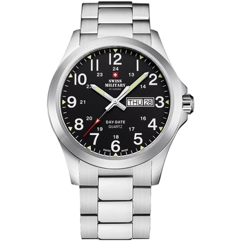 Ceasuri & Bijuterii Bărbați Ceasuri Analogice Swiss Military By Chrono SMP36040.25, Quartz, 42mm, 5ATM Argintiu
