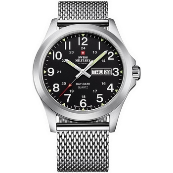 Ceasuri & Bijuterii Bărbați Ceasuri Analogice Swiss Military By Chrono SMP36040.13, Quartz, 42mm, 5ATM Argintiu