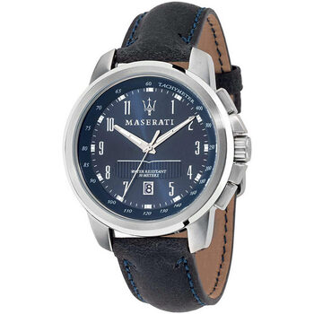 Ceasuri & Bijuterii Bărbați Ceasuri Analogice Maserati R8851121003, Quartz, 44mm, 5ATM Argintiu
