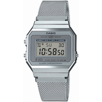 Ceasuri & Bijuterii Bărbați Ceasuri Digitale Casio A700WEM-7AEF , Quartz, 33mm, 3ATM Argintiu