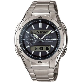 Ceasuri & Bijuterii Bărbați Cesuri Analogic- digital Casio WVA-M650TD-1AER, Quartz, 44mm, 10ATM Argintiu