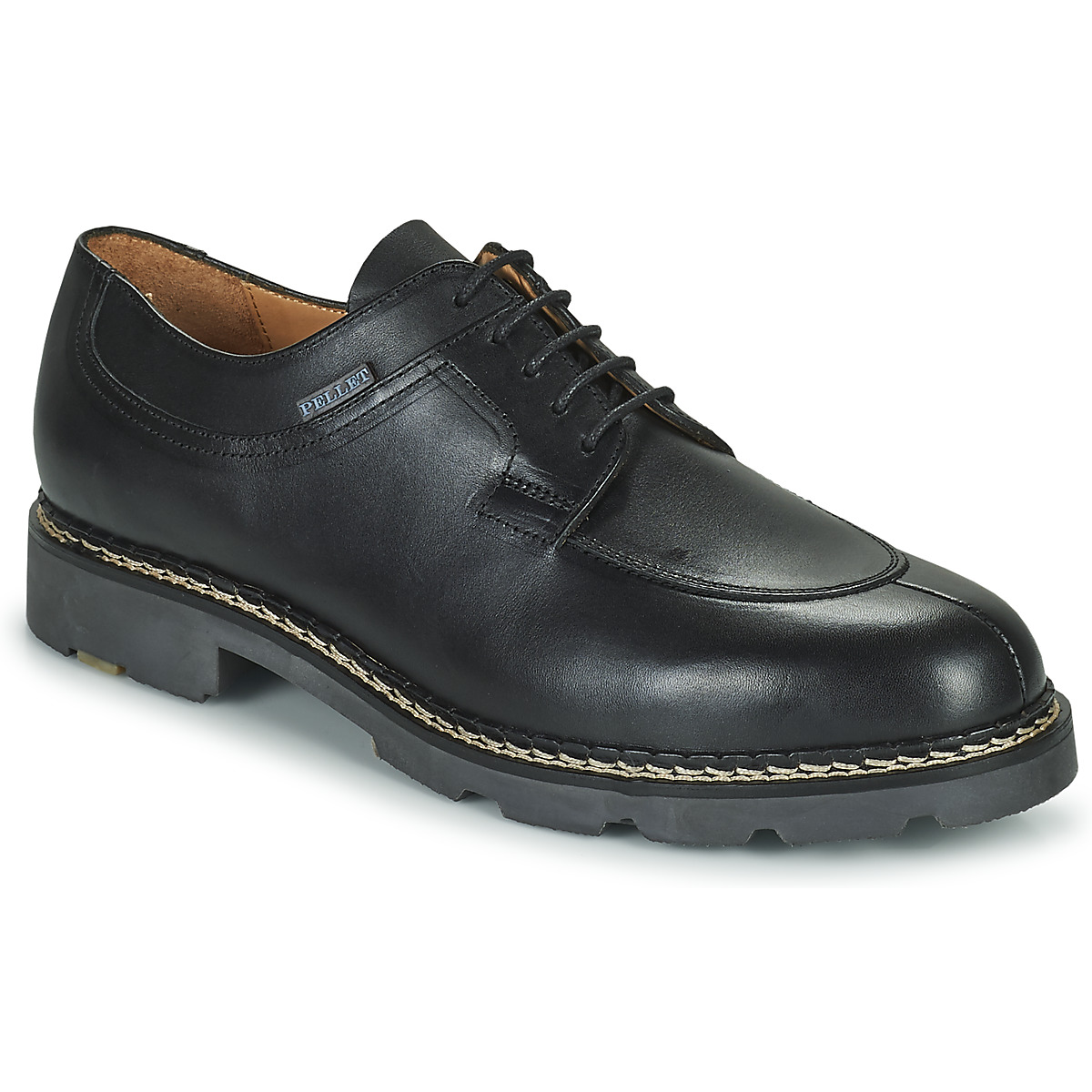 Pantofi Bărbați Pantofi Derby Pellet Montario Veal / Pull / Up / Negru