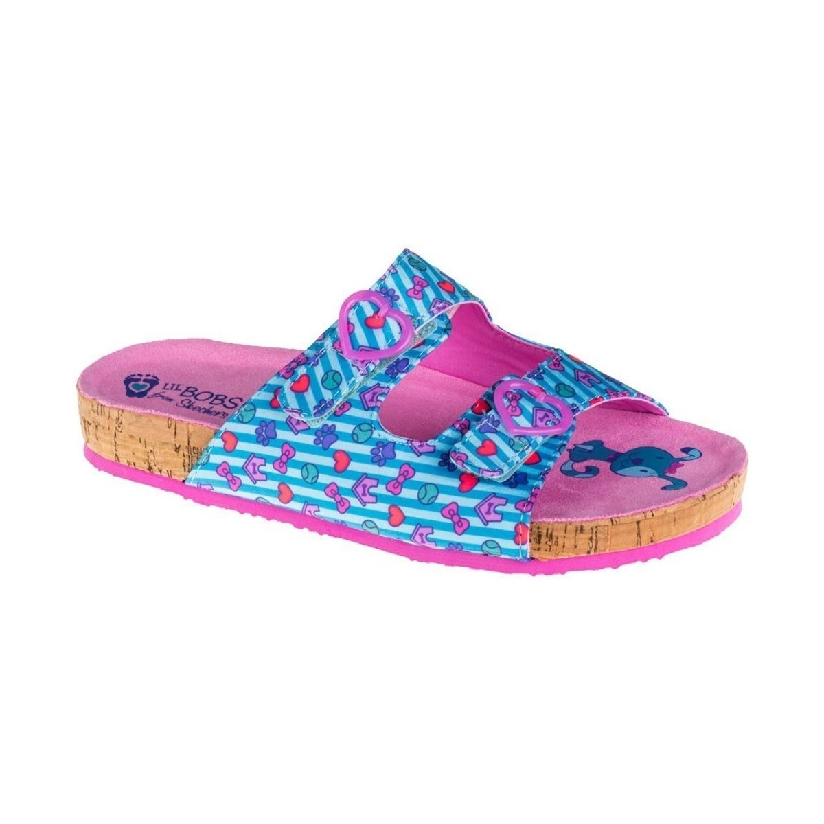 Pantofi Copii  Flip-Flops Skechers Granola Albastre, Roz