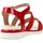 Pantofi Femei Sandale Stonefly ELODY 1 VELOUR roșu