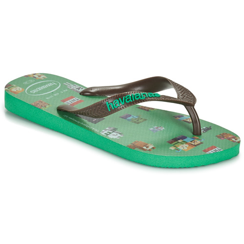 Pantofi Băieți  Flip-Flops Havaianas KIDS MINECRAFT Verde