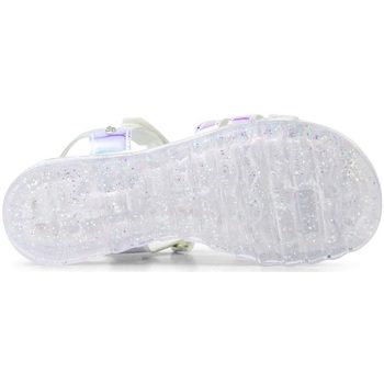 Bibi Shoes Sandale Fete BIBI Flat Form Holografic Glitter Alb
