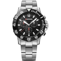 Ceasuri & Bijuterii Bărbați Ceasuri Analogice Wenger 01.0643.117, Quartz, 43mm, 20ATM Argintiu