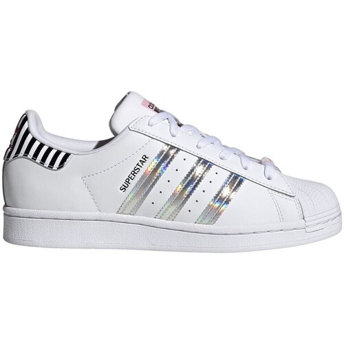 Pantofi Femei Pantofi sport Casual adidas Originals Superstar Alb, De argint