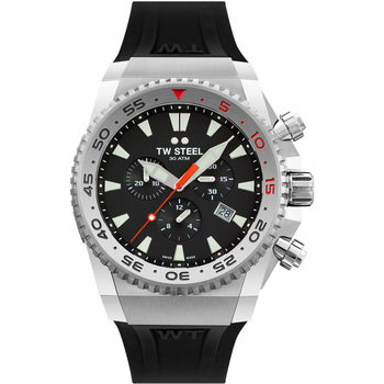 Ceasuri & Bijuterii Bărbați Ceasuri Analogice Tw-Steel ACE400, Quartz, 44mm, 30ATM Argintiu