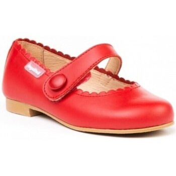 Pantofi Fete Balerin și Balerini cu curea Angelitos 1512 Rojo roșu