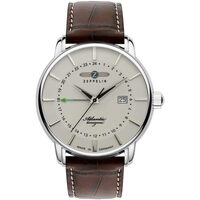 Ceasuri & Bijuterii Bărbați Ceasuri Analogice Zeppelin 8442-5, Quartz, 41mm, 5ATM Argintiu