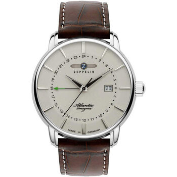 Ceasuri & Bijuterii Bărbați Ceasuri Analogice Zeppelin 8442-5, Quartz, 41mm, 5ATM Argintiu