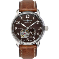 Ceasuri & Bijuterii Bărbați Ceasuri Analogice Zeppelin 7666-4, Automatic, 41mm, 5ATM Argintiu