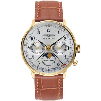 Ceasuri & Bijuterii Bărbați Ceasuri Analogice Zeppelin 7039-1, Quartz, 36mm, 3ATM Auriu
