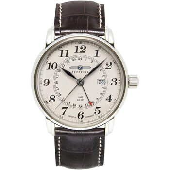 Ceasuri & Bijuterii Bărbați Ceasuri Analogice Zeppelin 7642-5, Quartz, 42mm, 5ATM Argintiu