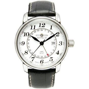 Ceasuri & Bijuterii Bărbați Ceasuri Analogice Zeppelin 7642-1, Quartz, 43mm, 5ATM Argintiu