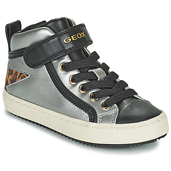 Pantofi Fete Pantofi sport stil gheata Geox KALISPERA Argintiu