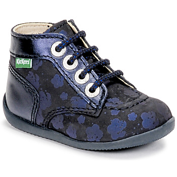 Pantofi Fete Ghete Kickers BONZIP-2 Albastru