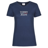 Îmbracaminte Femei Tricouri mânecă scurtă Tommy Jeans TJW SKINNY ESSENTIAL TOMMY T SS Albastru