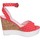 Pantofi Femei Sandale Lancetti BJ941 roșu