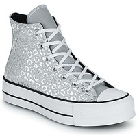 Pantofi Femei Pantofi sport stil gheata Converse CHUCK TAYLOR ALL STAR LIFT AUTHENTIC GLAM HI Argintiu / Alb