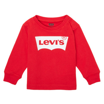Îmbracaminte Băieți Tricouri cu mânecă lungă  Levi's L/S BATWING TEE Roșu