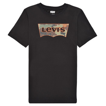 Îmbracaminte Băieți Tricouri mânecă scurtă Levi's SHORT SLV GRAPHIC TEE SHIRT Negru