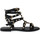 Pantofi Femei Sandale Mosaic 1600 VITELLO NERO Negru