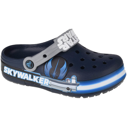 Pantofi Băieți Papuci de casă Crocs Fun Lab Luke Skywalker Lights K Clog albastru