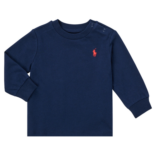 Îmbracaminte Băieți Tricouri cu mânecă lungă  Polo Ralph Lauren FADILA Albastru