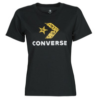 Îmbracaminte Femei Tricouri mânecă scurtă Converse STAR CHEVRON HYBRID FLOWER INFILL CLASSIC TEE Negru