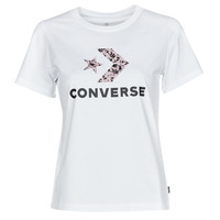 Îmbracaminte Femei Tricouri mânecă scurtă Converse STAR CHEVRON HYBRID FLOWER INFILL CLASSIC TEE Alb